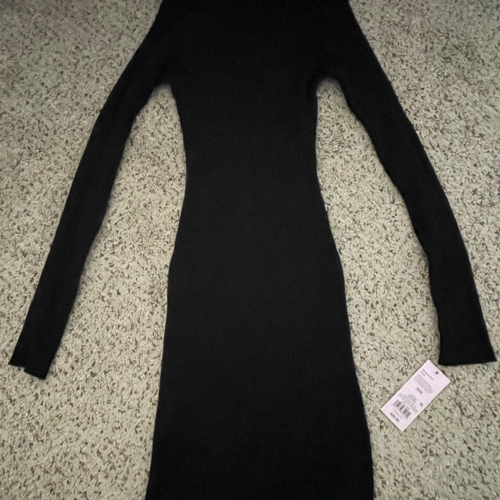 Chic Black Long Sleeve Dress